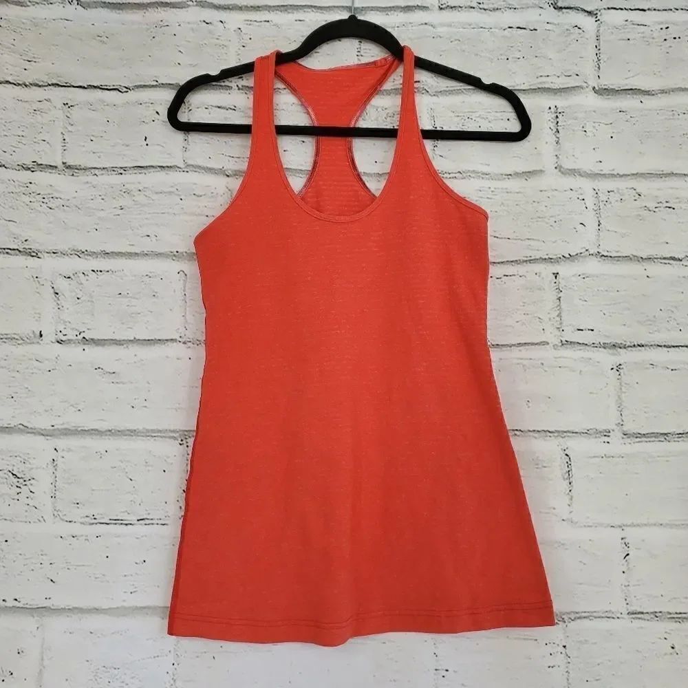 Lululemon cool tanktop red striped
